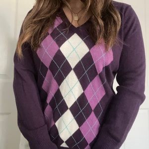 purple y2k sweater
